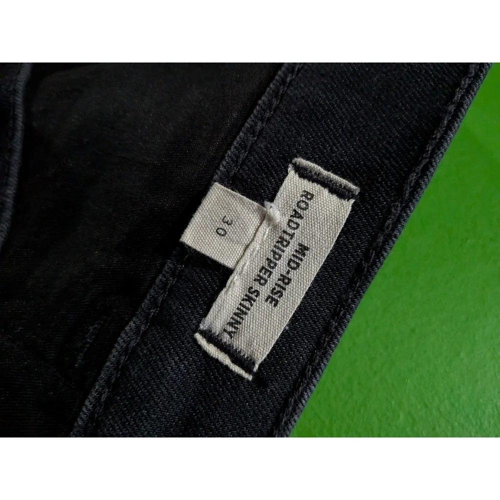 Madewell Jeans Women's Size 30 Mid Rise Roadtripper Skinny Jean Black‎
